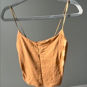 Tan Spaghetti Strap Top